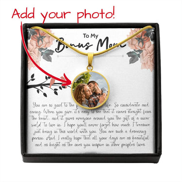Bonus Mom Birth Flower Circle necklace - Love You This Much